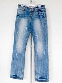 Spodnie męskie Jeansy marki Denim proste długie wzrost 192 cm