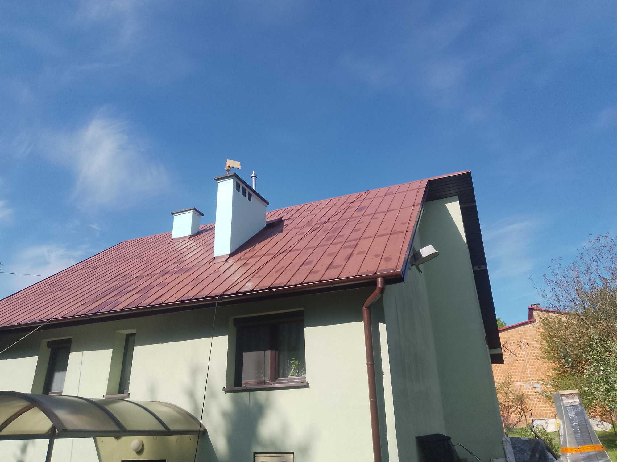 Malowanie mycie dachów elewacji sniegolapy wymiana rynien