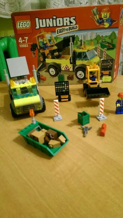 GOTOWE Lego Juniors 10683 Ciężarówk a do robót drogowych4+ odbiór osob