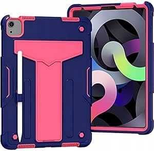 Etui Case do iPad Air 5/Air 4/Pro 11"  Pancerny Granatowo Różowy