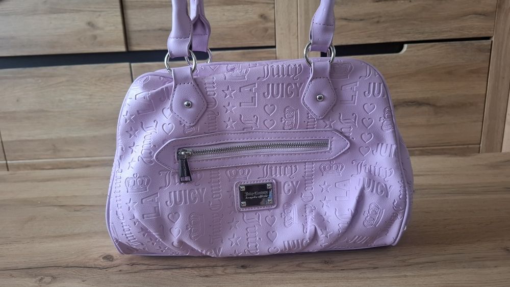 JUICY COUTURE Daydream Satchel Orchid Bouquet Logo
