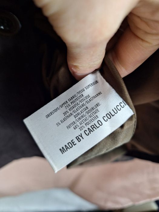 Marynarka żakiet Vintage Carlo Colucci xl 42 brązowa western