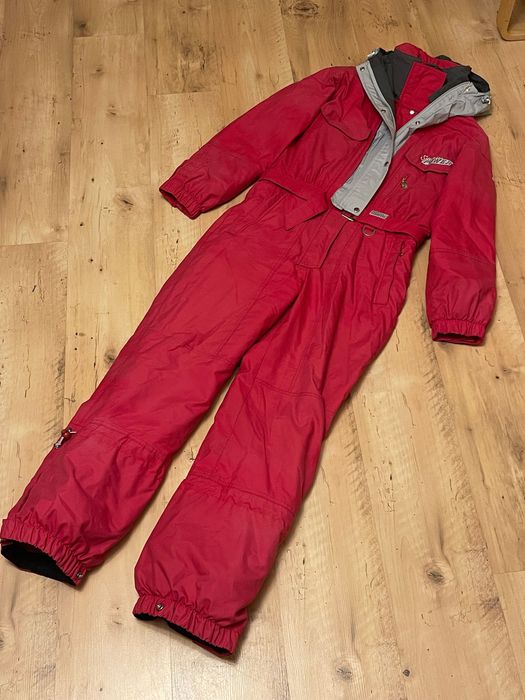 Kombinezon narciarski różowy