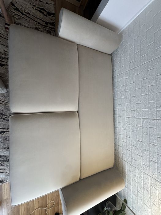 Elegancka sofa ZOYA LUX 3DL – beżowa, funkcja spania, jak nowa!