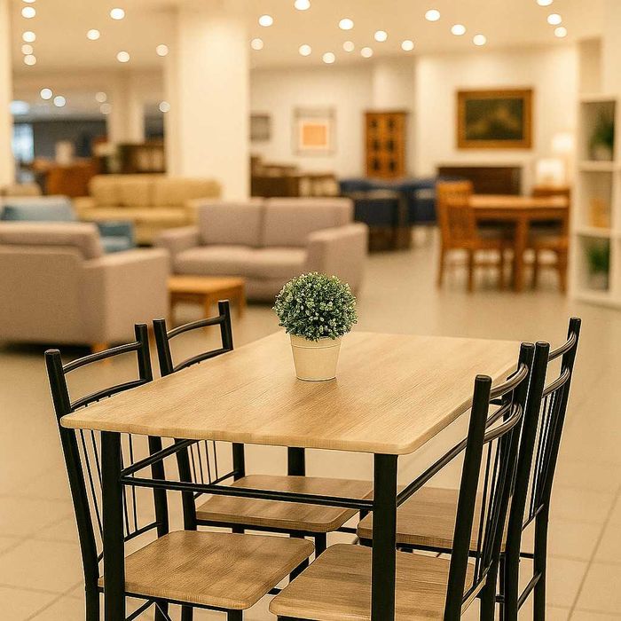 Mesas NOVAS+4 cadeiras cafes restaurantes particulares paga na entrega