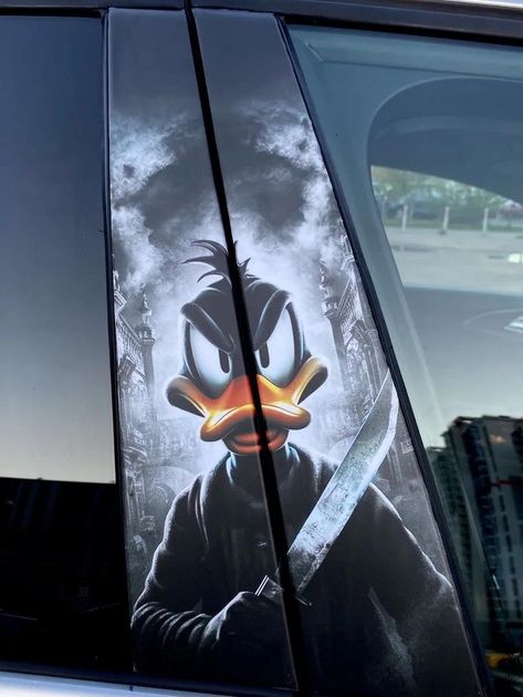 Наліпка на дверну стійку | наліпка на авто | наліпка на діері