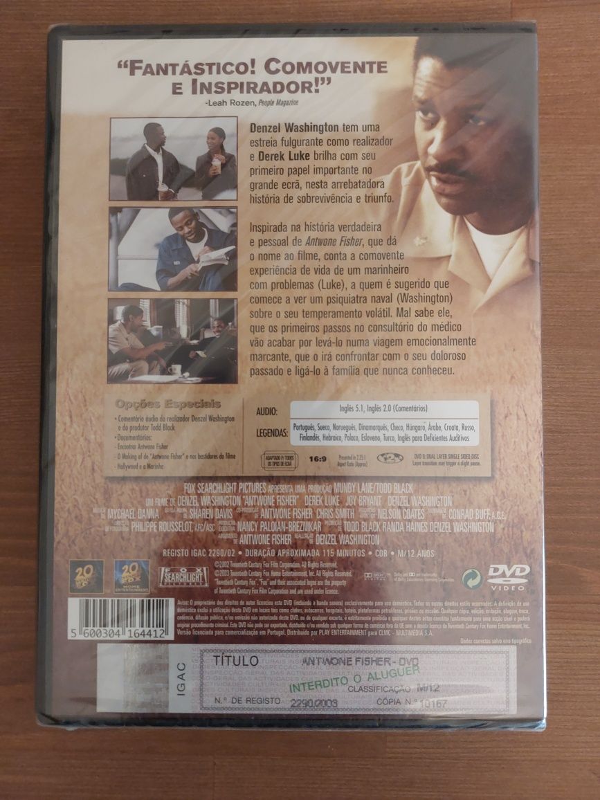 DVD NOVO e SELADO - " Antwone Fisher " 2002