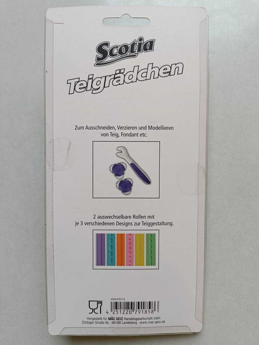 3-częściowe radełko cukiernicze do wykrawania ozdabiania ciasteczek