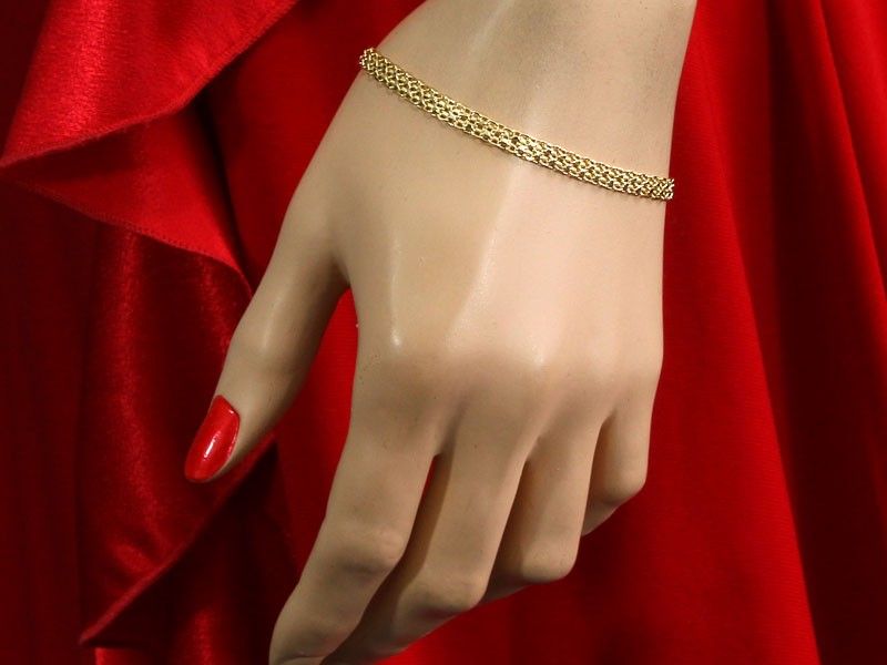 Bransoletka Złota Bismark pr 585 Grawer Gratis