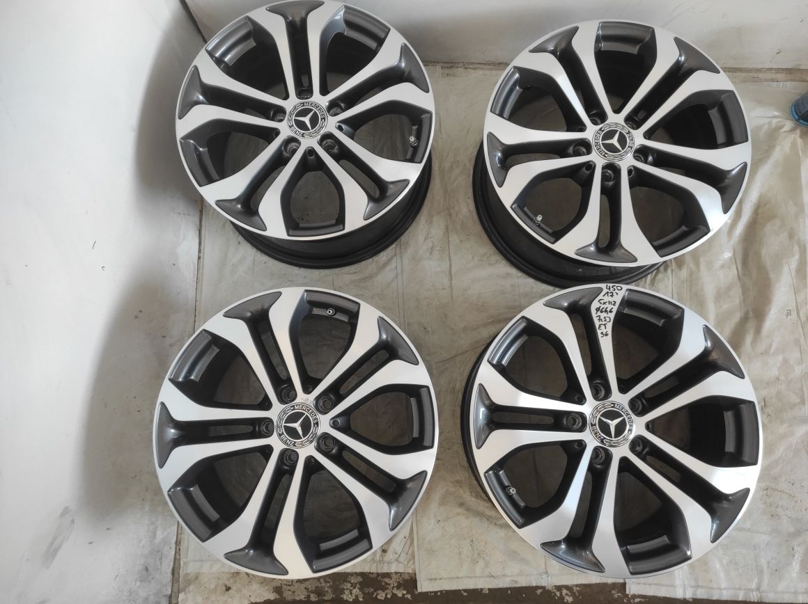 450 Felgi aluminiowe ORYGINAŁ MERCEDES R 17 5x112. otwór 66,6