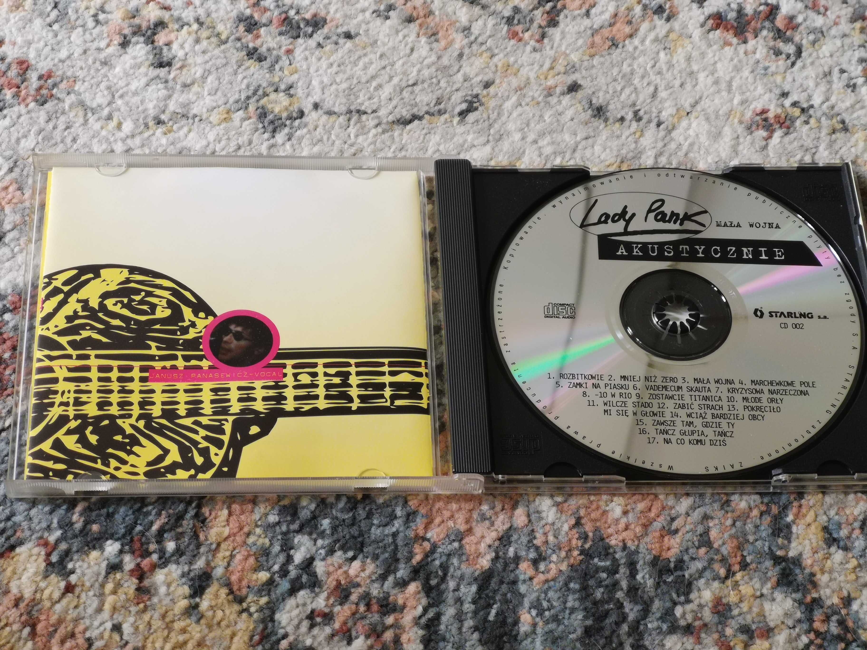 CD LADY PANK MAŁA WOJNA akustycznie wydanie 1995 Starling S.A. CD 002