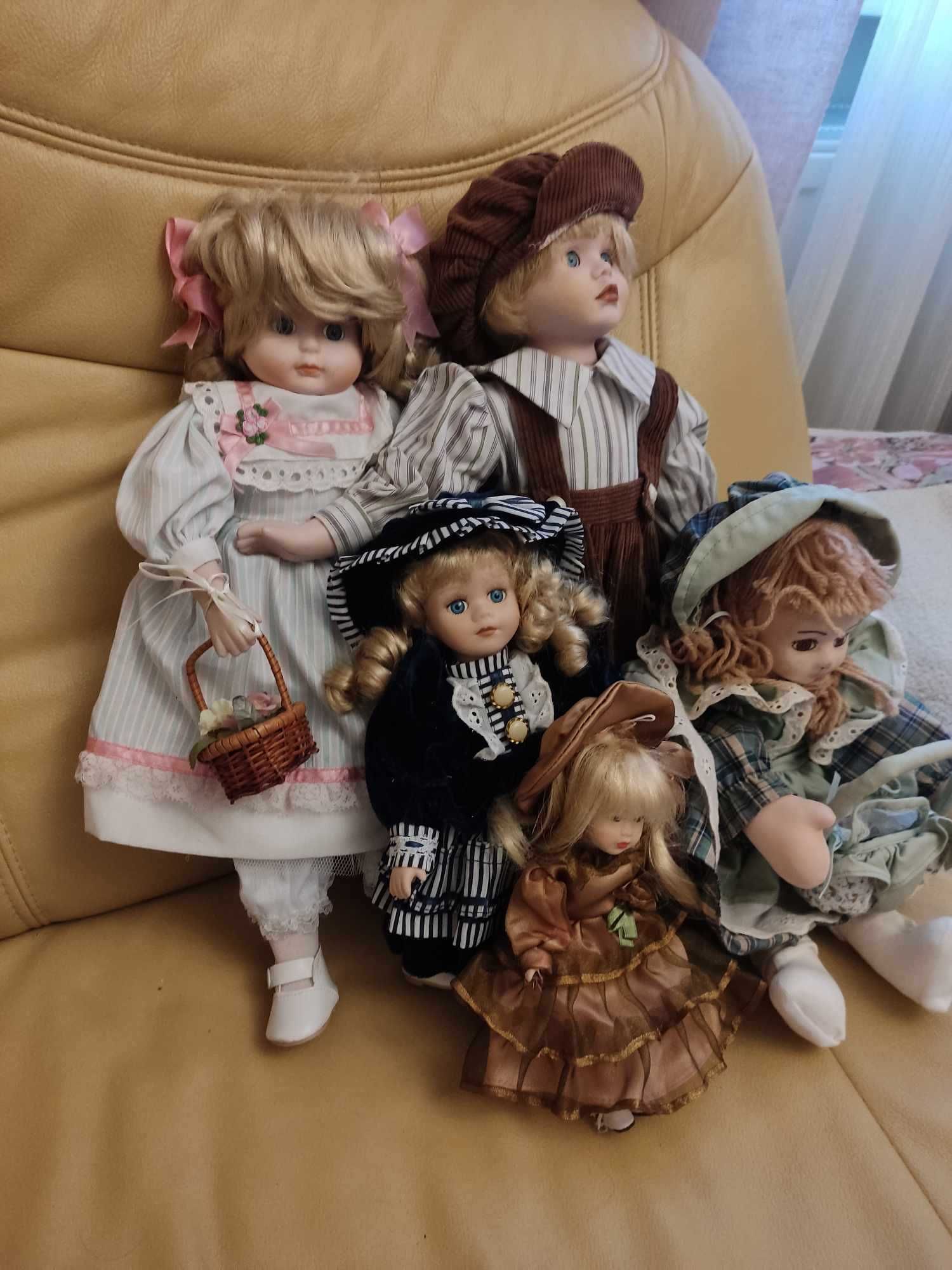 lalka porcelanowa lalki 5 sztuk
