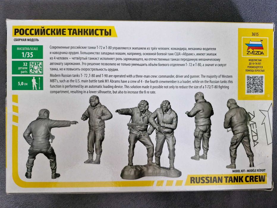 Zvezda 3615 - Russian Tank Crew (1:35) - UNIKAT (V)