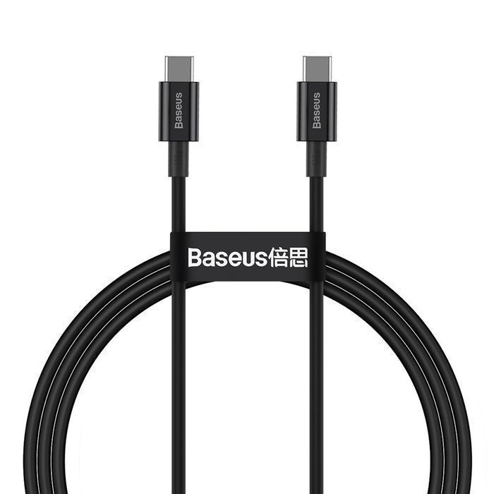 Kabel USB Typ C 100W | Super Szybkie Ładowanie | 1m Czarny