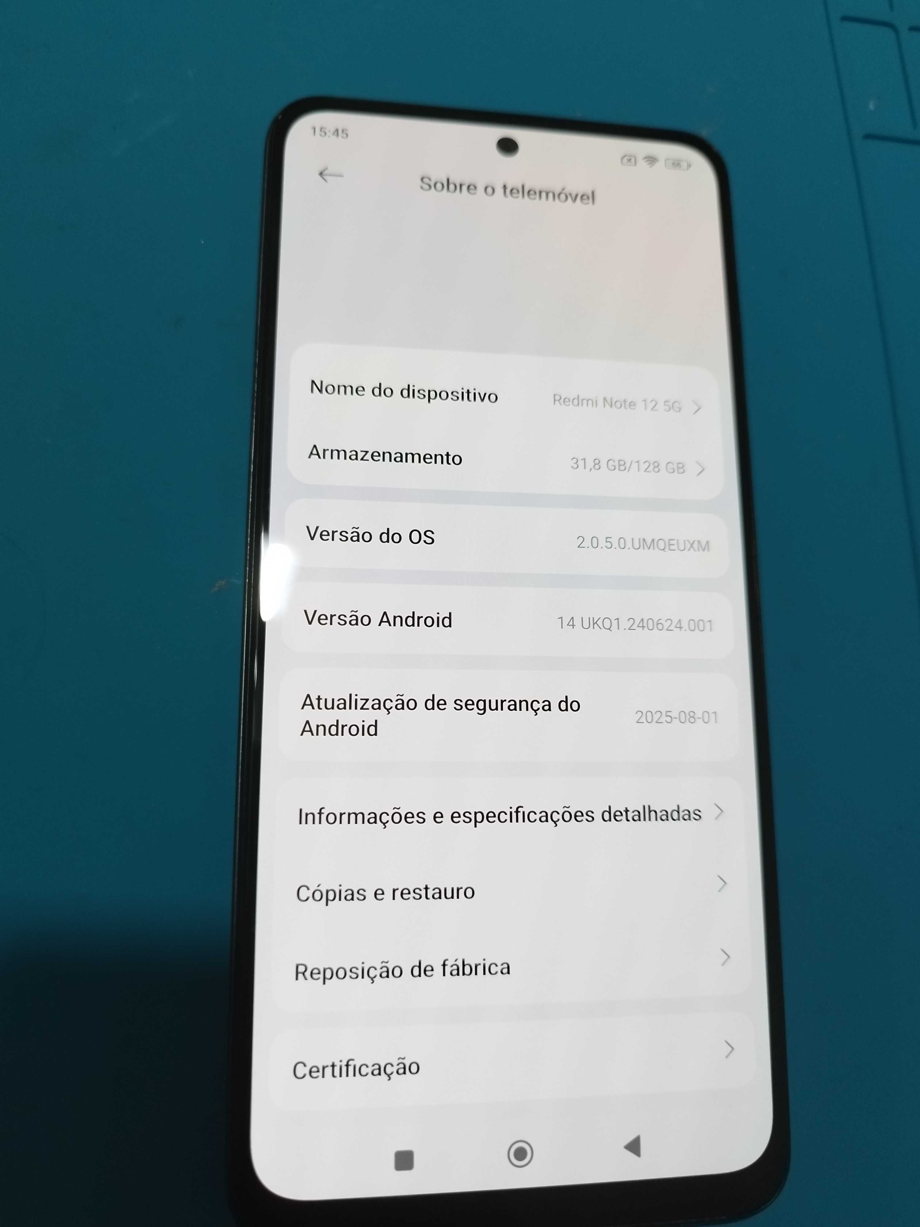 Xiaomi Redmi Note 12 5G 6Gb / 128Gb Cinzento
