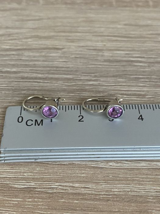 Серебряные серьги 875 СССР