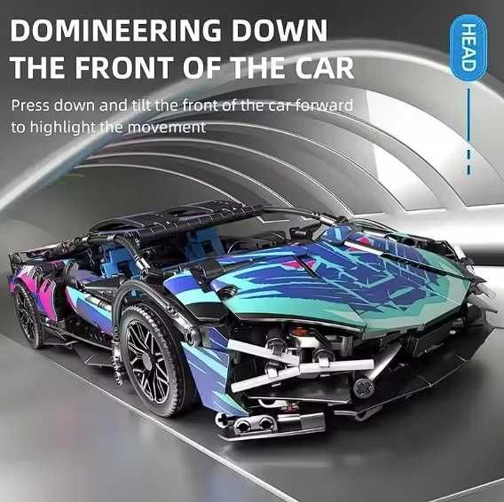 Конструктор Technic - Lamborghini Sian CyberPunk на 1314 дет + КОРОБКА
