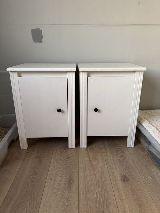Dwie szafki nocne biale BRUSALI