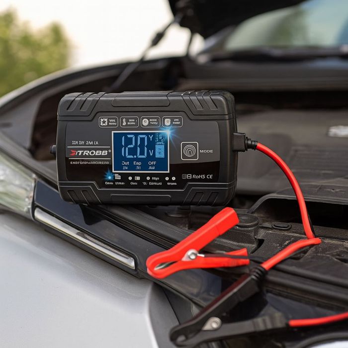 Prostownik Samochodowy Auto. Z Funkcją Naprawy Akumulatorów 12v 24v