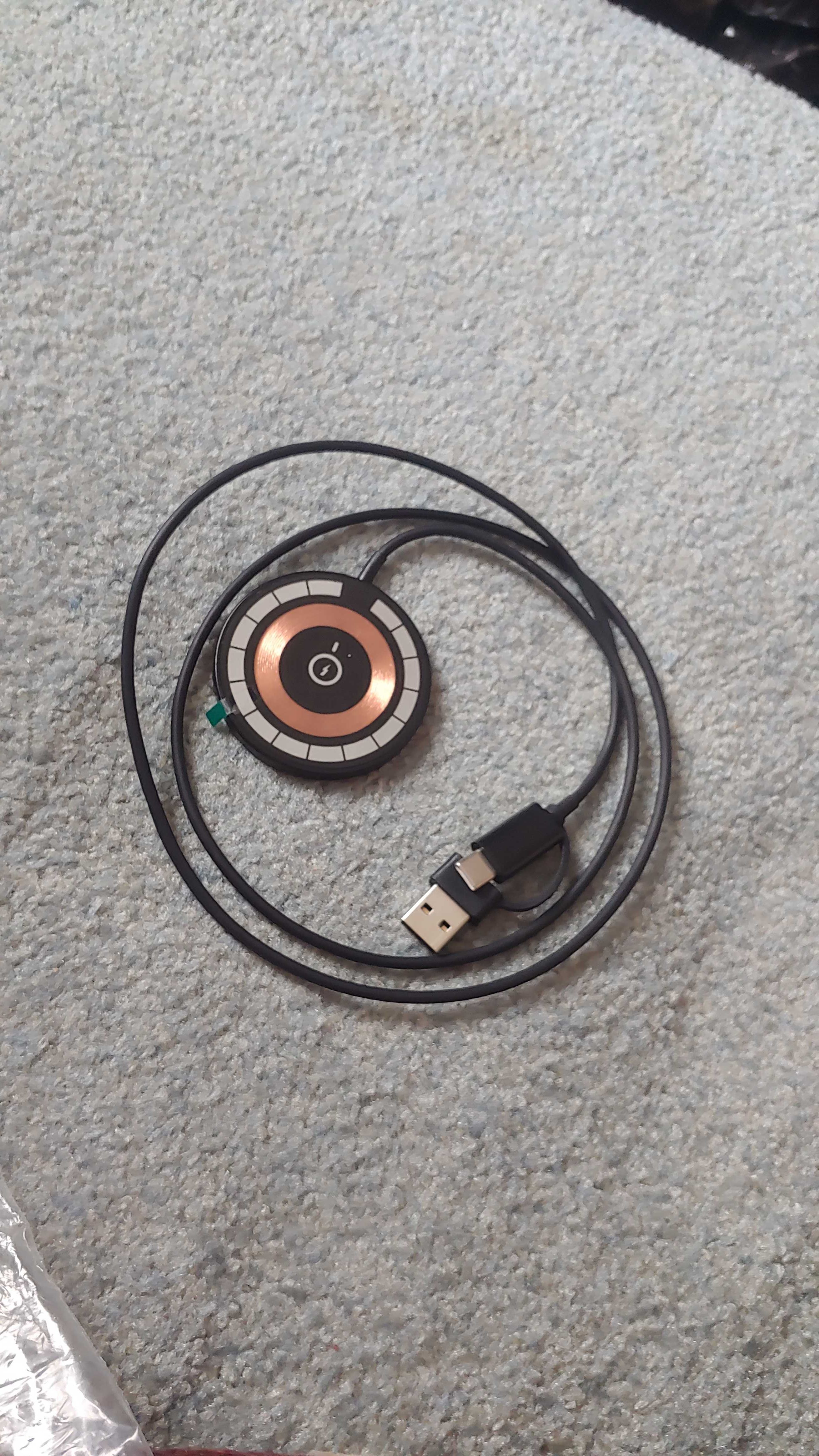Беспроводная Зарядка Quick Charge 5V 9V 3А USB, Type-C Магнитная Новая