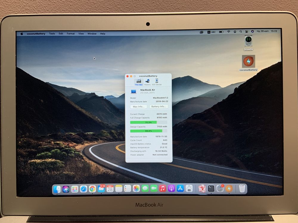 Продам MacBook Air 13 2017 256 SSD