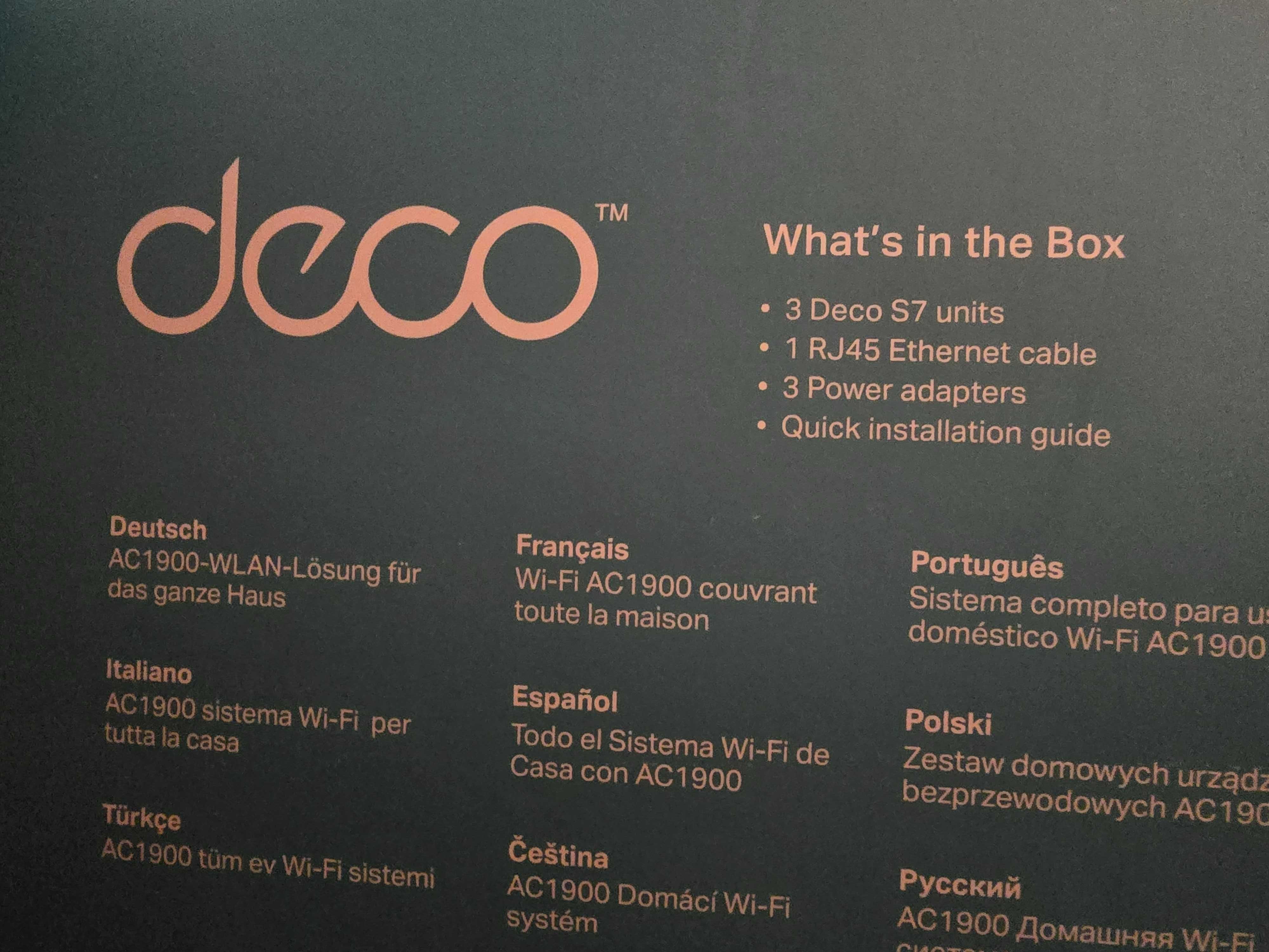 TP-Link Deco S7 AC1900 Dual-Band WiFi 5 Gigabit Pack-3