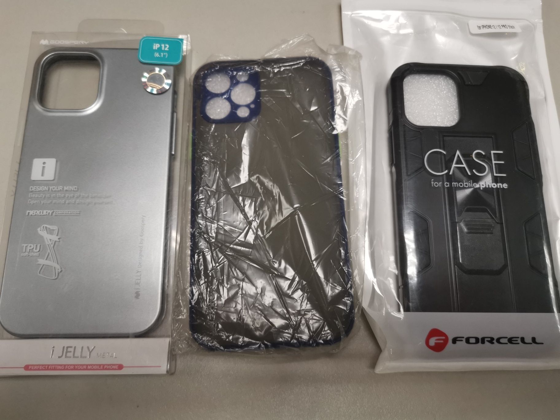 Etui pokrowiec case plecki do Apple iPhone 12 / 12 pro komplet 3 sztuk
