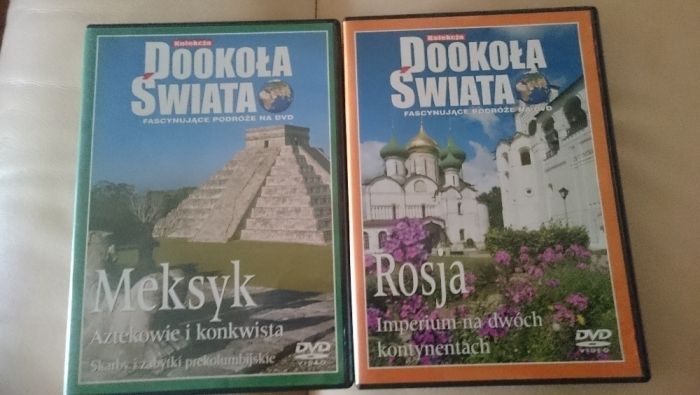 kolekcja DOOKOŁA ŚWIATA fascynujące podróże na DVD 2 szt