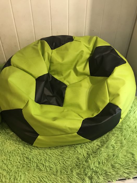 Piłka pufa XXL + mała pufa podnóżek
