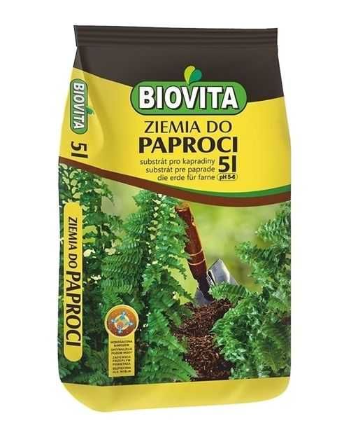 BIOVITA Ziemia do PAPROCI gotowe podłoże 5 litrów