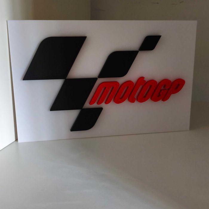 Logo MotoGP decoração desportiva para fãs de motociclismo