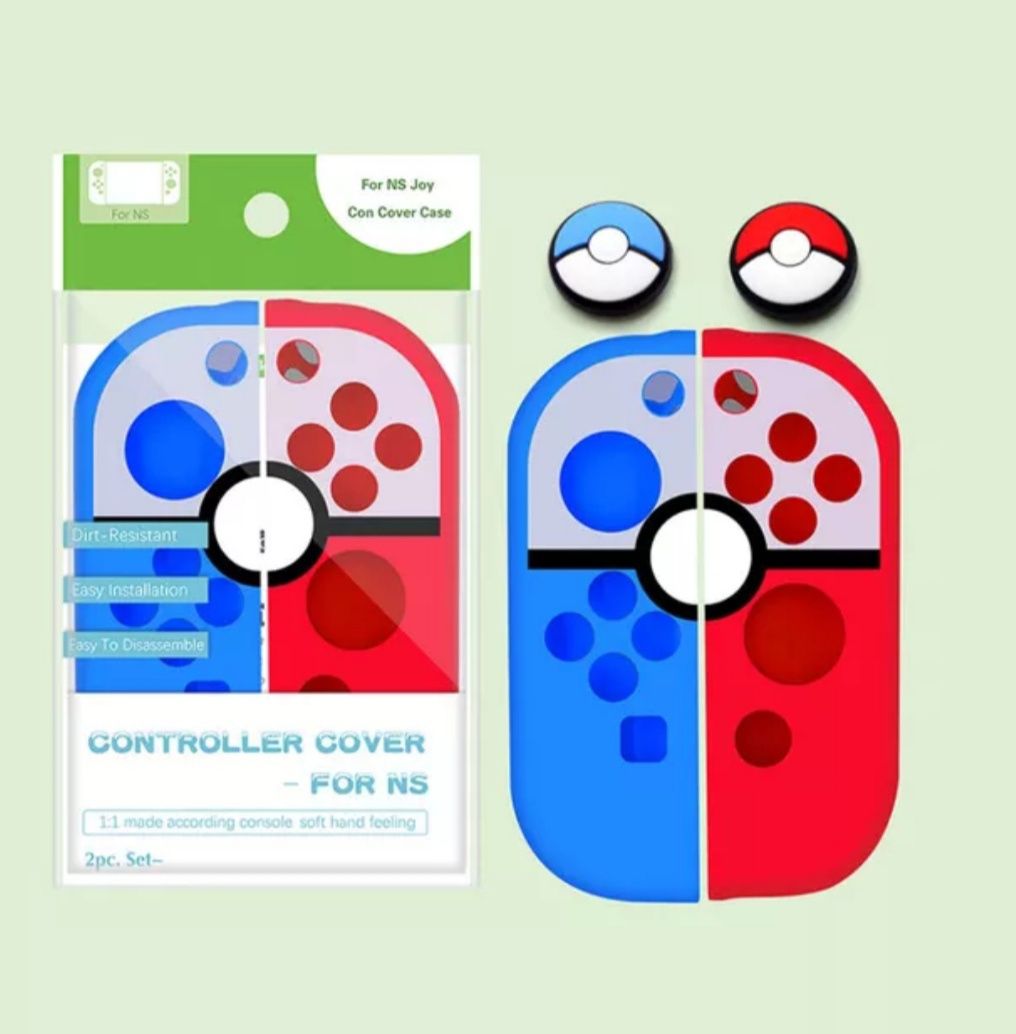 Capas de protecção para comandos Joy-Con. Incl. Botões. NOVOS.