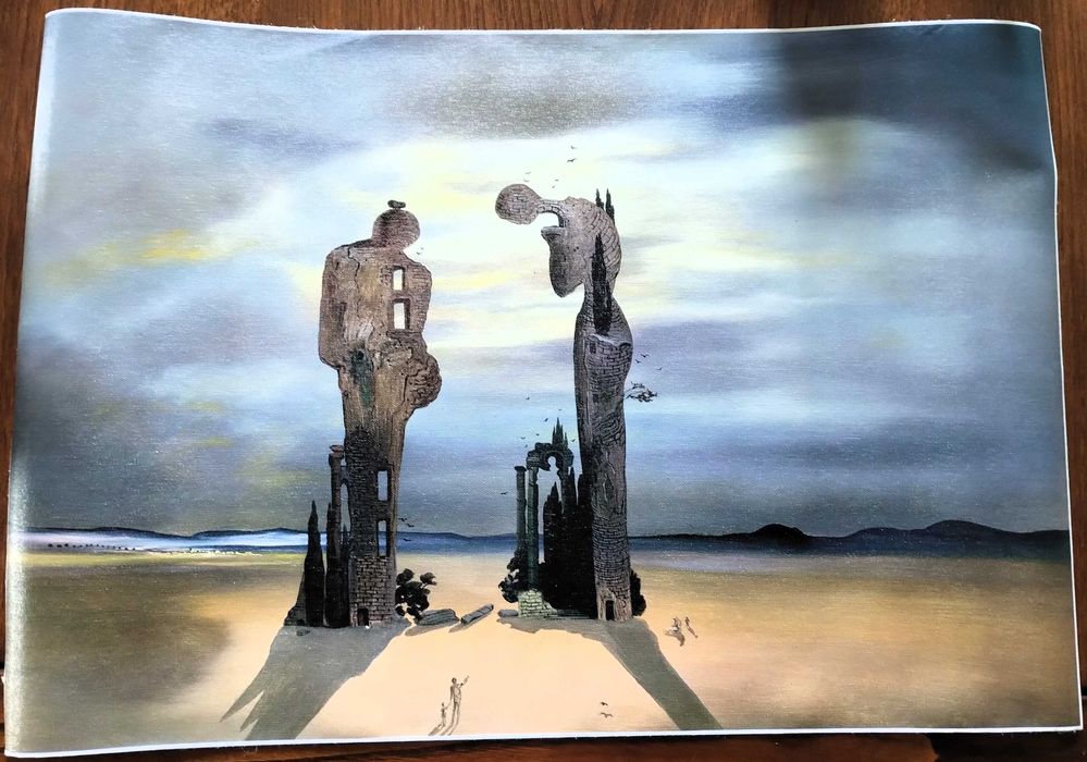 Tela Grande Dali - 1933 Reminiscencia Arqueológica... 60X40 Cm