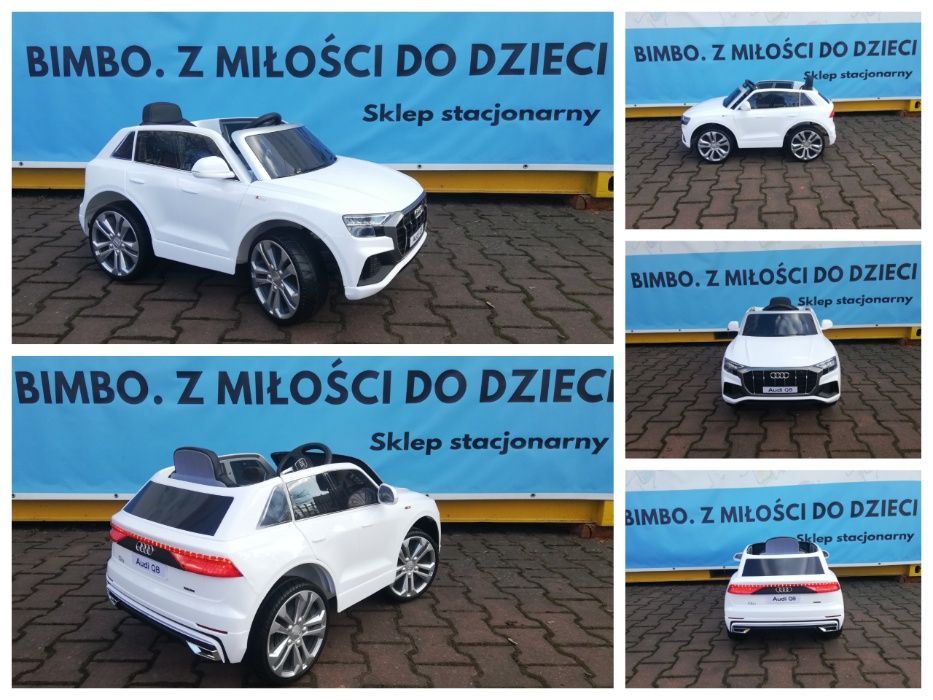 NOWY AUDI Q8 S-line auto na akumulator 12V dla dzieci + PILOT RC