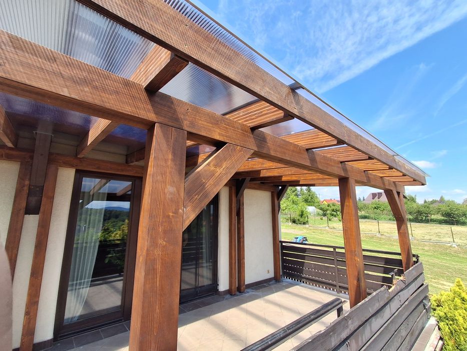 Zadaszenia tarasu pergola poliwęglan