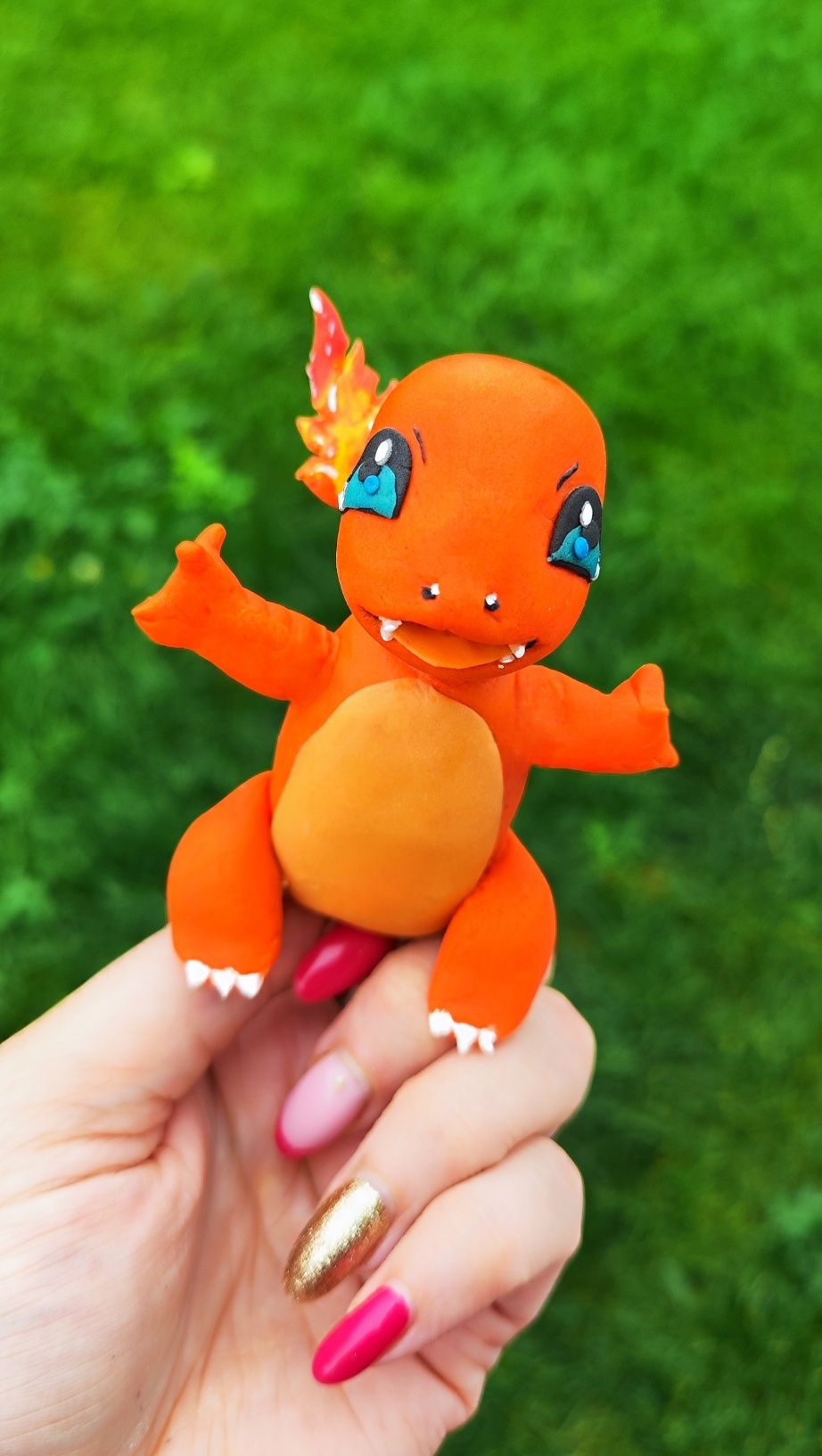 Charmander pokemon pokemony z masy cukrowej na tort