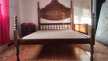 Cama casal madeira maciça