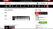 Teclado Midi Alesis Q49 + Suporte em X OQAN AKS01 + Pacote Software