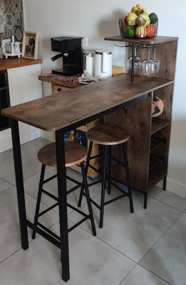 Ilha/mesa de cozinha c/bancos