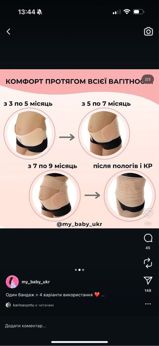 Бандаж для вагітних та після вагітності