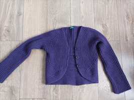 Sweter fiolet United Colors of Benetton rozm S