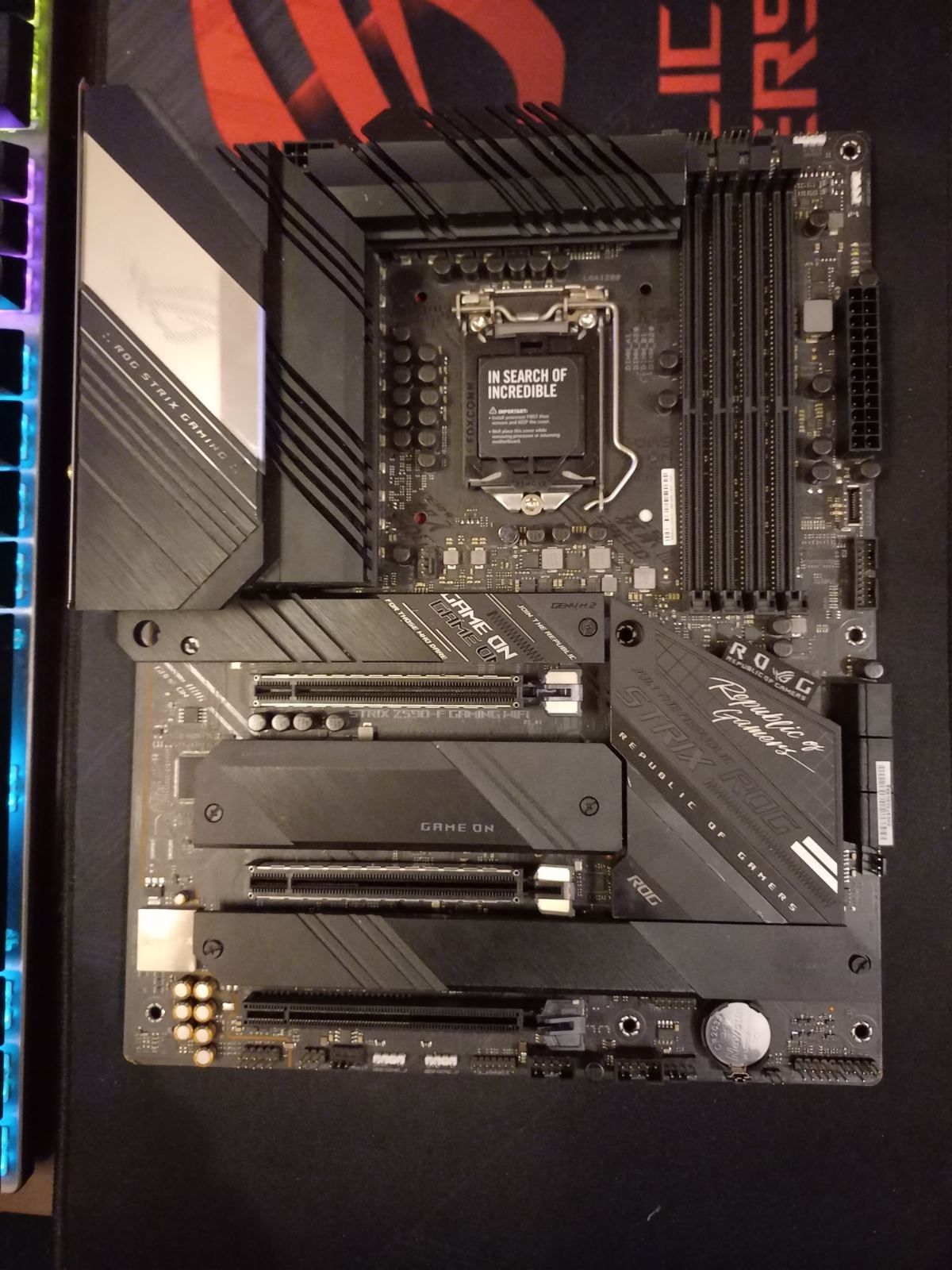 Продаю М.плата Asus rog strix Z590-F gaming wifi под ремонт . Покупала
