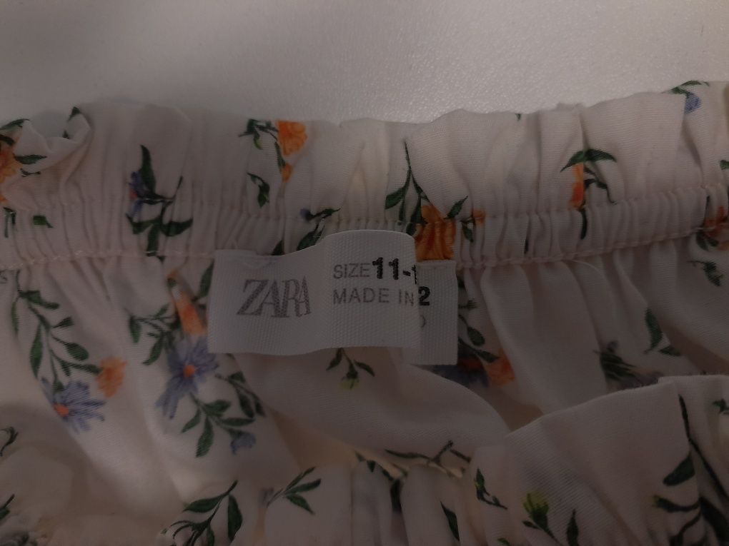 ZARA top w kwiaty 100% bawełna 11-12 lat