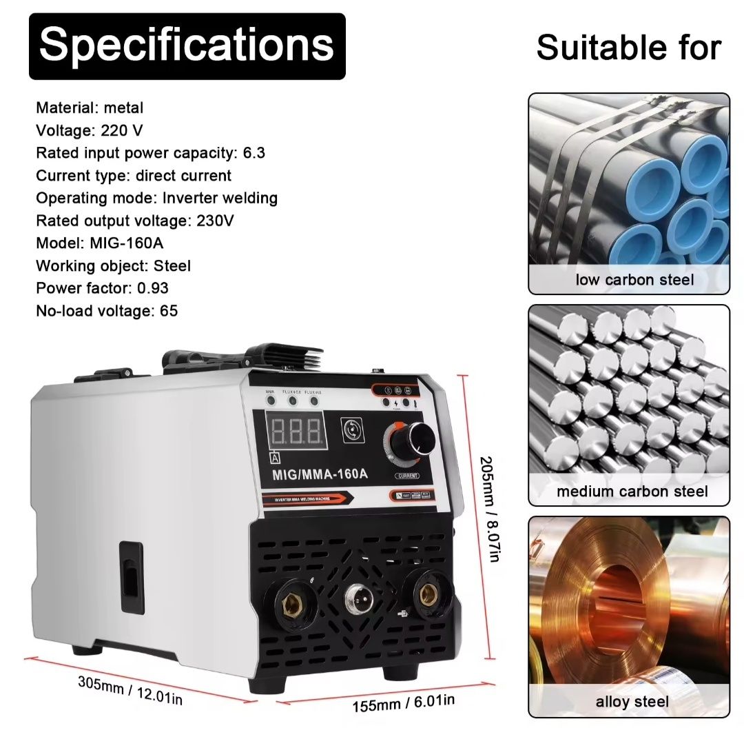 Maquina de soldar de fio e electrode 2 em 1