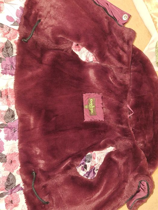 Зимова куртка-пальто для дівчинки 122 р