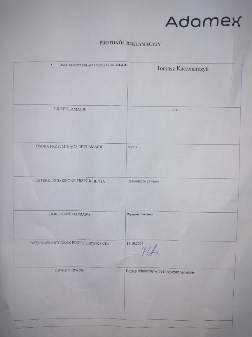 Wózek Adamex 3w1 po serwisie