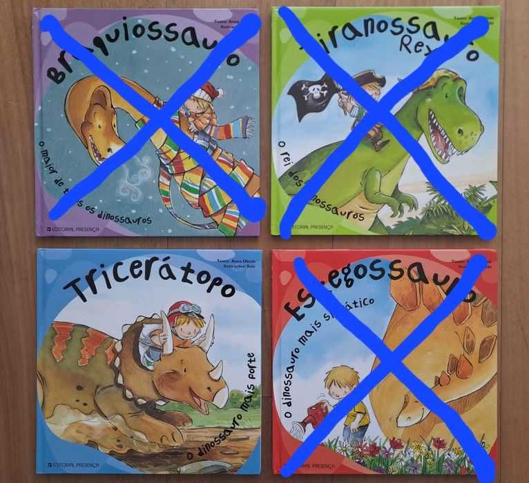 Livros como novos - Coleção dinossauros