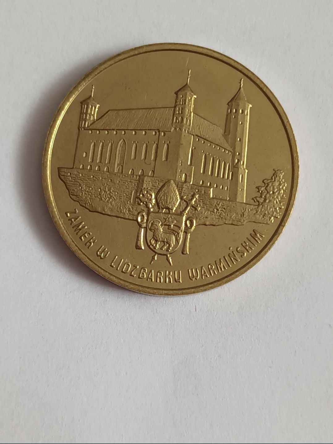 Moneta 2zl. Zamek w Lidzbarku Warmińskim