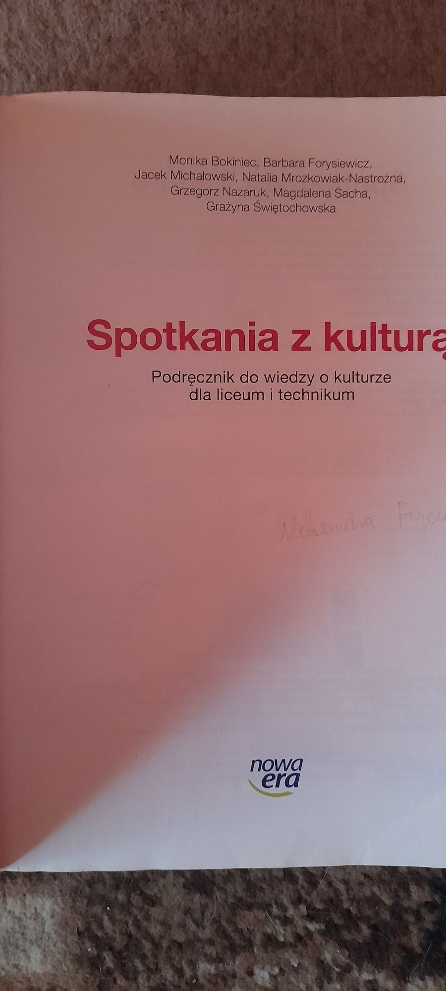 Spotkanie z kulturą-podręcznik do wiedzy o kulturze dla LO i tech + CD