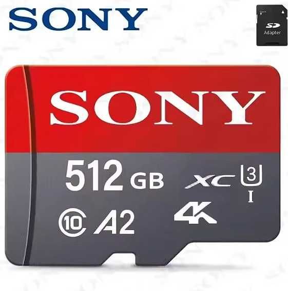 Karta pamięci Micro SD Sony 4K XC U3 Class 10 512GB Szybka OKZAJA